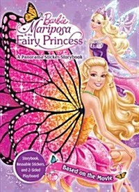 [중고] Barbie Mariposa & the Fairy Princess: A Panorama Sticker Storybook (Paperback)