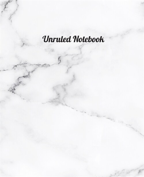 Notebook Unruled: Plain Notebook ( 7.5 x 9.25 inches) - 110 Pages / Composition Style Cover / Unlined White Paper / Soft Cover / School (Paperback)