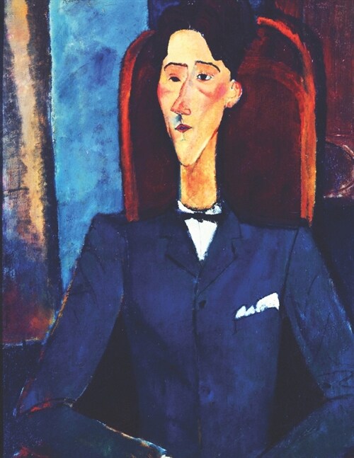 Modigliani Black Paper Sketchbook: Jean Cocteau - Use with Colored Pencils, Metallic Markers, Chalk, Gel Ink Pens - Large Artsy Notebook - Cubism Red (Paperback)