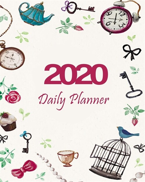 2020 Daily Planner: Large 8x 10 Daily and Monthly Agenda Planner and Organizer - 1-Page-a-Day to Plan, Organize and Be Productive V21 (Paperback)