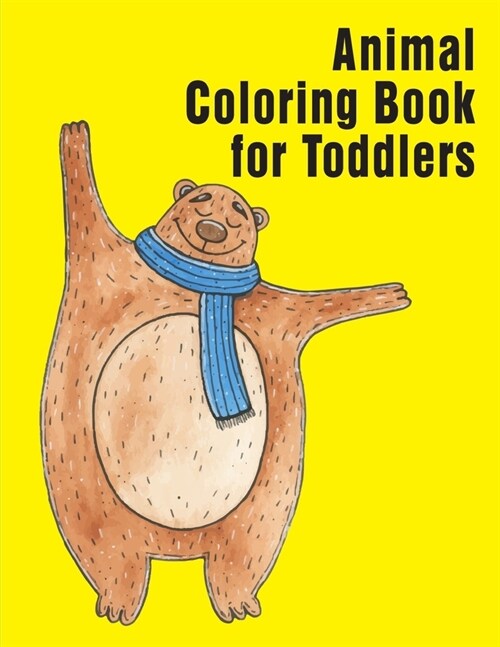Animal Coloring Book for Toddlers: Christmas Book, Easy and Funny Animal Images (Paperback)
