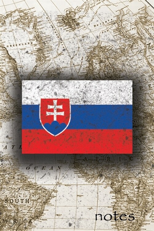 Notes: Beautiful Flag Of Slovakia Lined Journal Or Notebook, Great Gift For People Who Love To Travel, Perfect For Work Or Sc (Paperback)