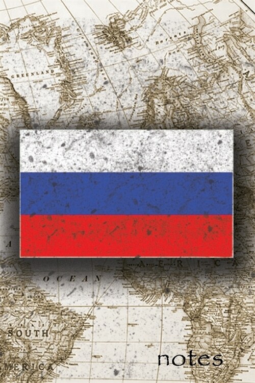 Notes: Beautiful Flag Of Russia Lined Journal Or Notebook, Great Gift For People Who Love To Travel, Perfect For Work Or Scho (Paperback)