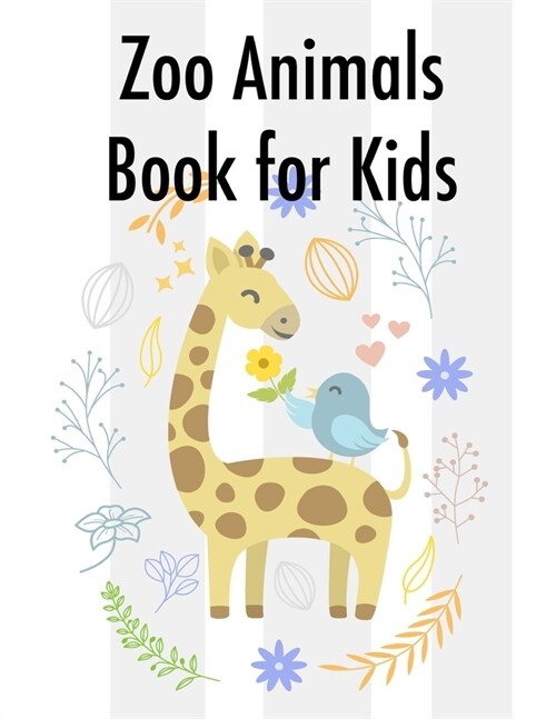 Zoo Animals Book for Kids: coloring books for boys and girls with cute animals, relaxing colouring Pages (Paperback)