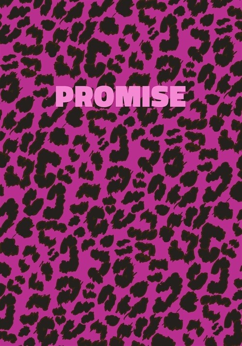 Promise: Personalized Pink Leopard Print Notebook (Animal Skin Pattern). College Ruled (Lined) Journal for Notes, Diary, Journa (Paperback)