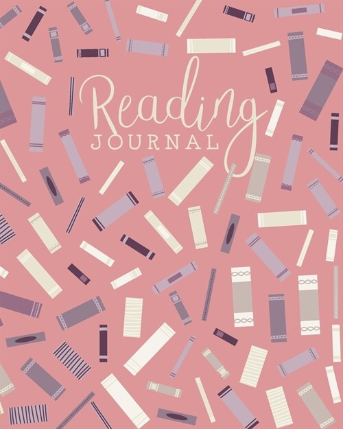 Reading Journal: Log, Track, Rate, Review Books Read Diary - Record Favourite Reads and Authors, List Books to Read - Vintage Pink, Pur (Paperback)
