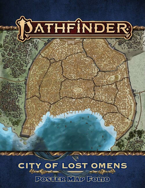 Pathfinder Lost Omens: City of Lost Omens Poster Map Folio (P2) (Paperback)