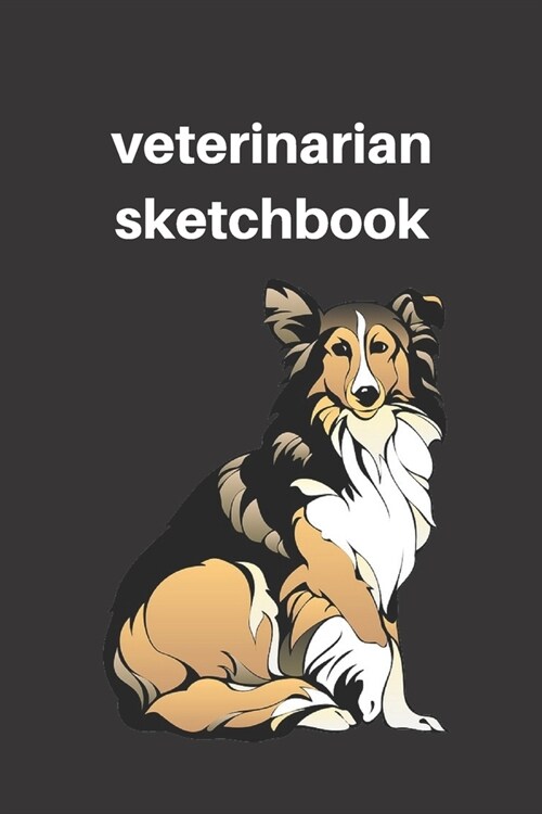 Veterinarian sketchbook: Lined sketchbook, Journal Diary, Veterinarian Composition sketchbook, Blank Lined Journal 120 Pages - Large (6 x 9inch (Paperback)