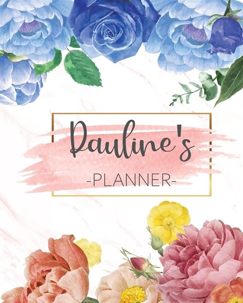 Paulines Planner: Monthly Planner 3 Years January - December 2020-2022 - Monthly View - Calendar Views Floral Cover - Sunday start (Paperback)