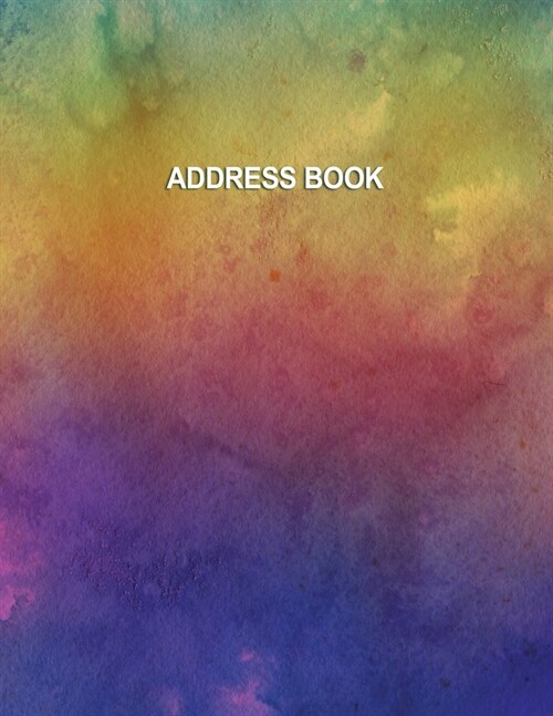 Low Vision Address Book: Record Contacts and Passwords Large Print With Bold Lines on White Paper For Visually Impaired (Paperback)