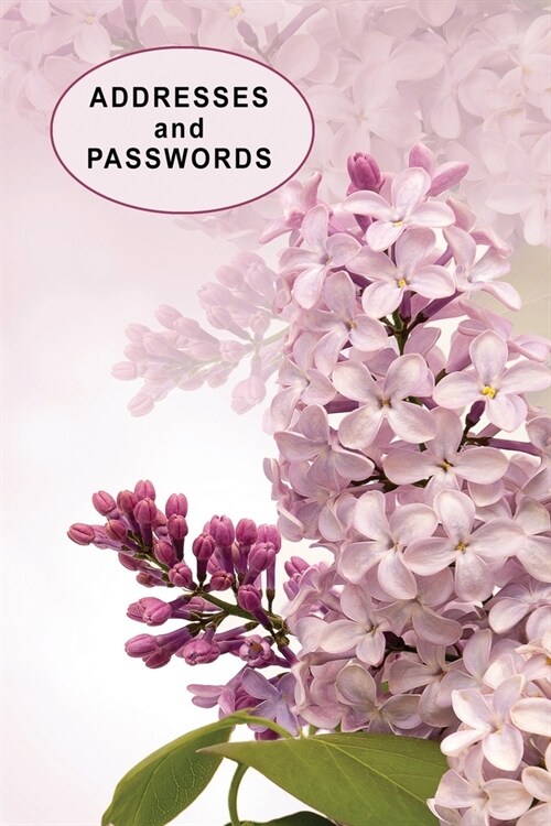 Low Vision Address Book and Password Keeper: 6 x 9 Organizer for Visually Impaired with Pink Floral Cover (Paperback)