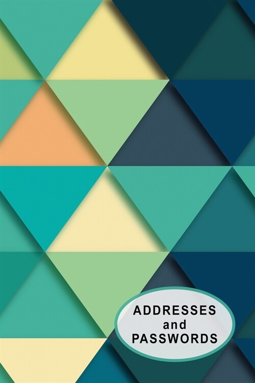 Low Vision Address Book and Password Keeper: 6 x 9 Organizer for Visually Impaired with Geometric Cover (Paperback)