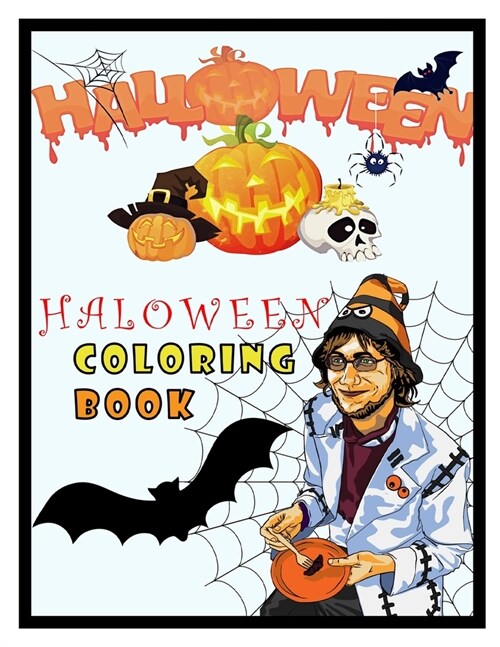 Halloween Coloring Book: Adult Coloring Book Stress Relieving Animal and moster Designs (Paperback)