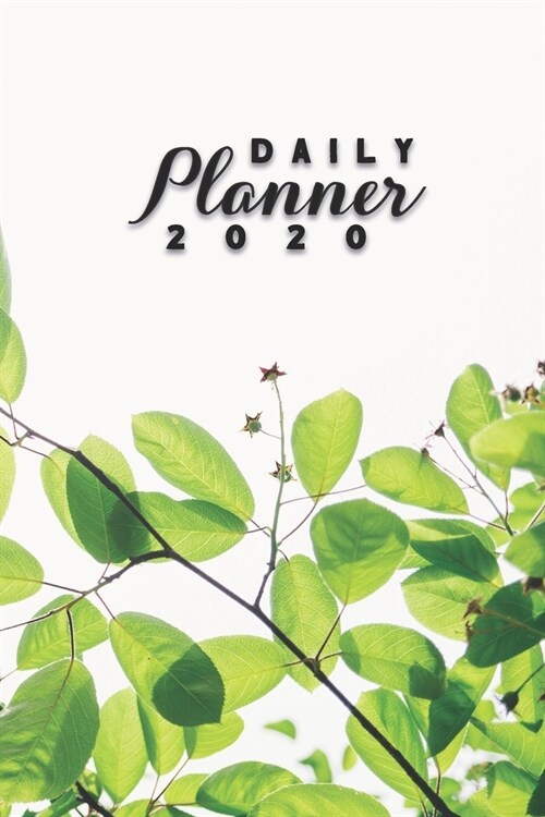 Daily Planner 2020: Green Nature 52 Weeks 365 Day Daily Planner for Year 2020 6x9 Everyday Organizer Monday to Sunday Life Plan Academic S (Paperback)