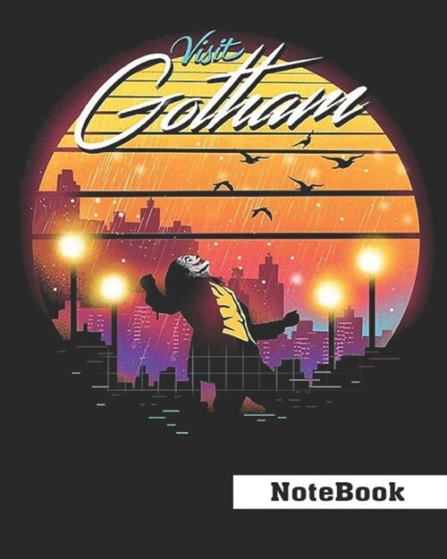 Visit Gotham NoteBook: College Ruled Writers Notebook for Kids, School or Home, 120 Pages (Paperback)