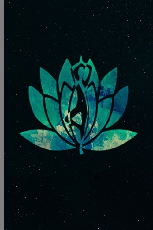 Lotus Flower: Waterlily Bloom Aquatic Plants Yoga Lovers Ruled Lined Notebook - 120 Pages 6x9 Composition (Paperback)