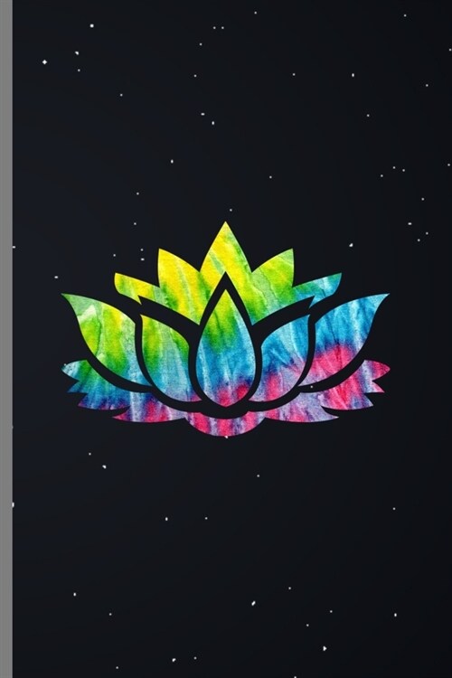 Lotus Flower: Colorful Waterlily Blossom Aquatic Plants Medium Ruled Lined Notebook - 120 Pages 6x9 Composition (Paperback)