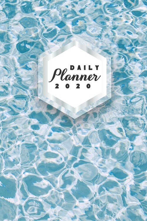 Daily Planner 2020: Water Bubbles 52 Weeks 365 Day Daily Planner for Year 2020 6x9 Everyday Organizer Monday to Sunday Beach Lover Surfer (Paperback)