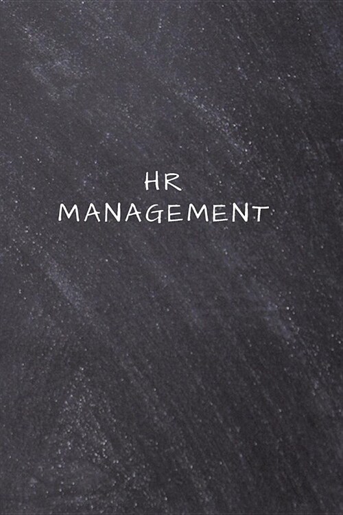 HR Management: Lined Notebook, Diary, Journal (Paperback)