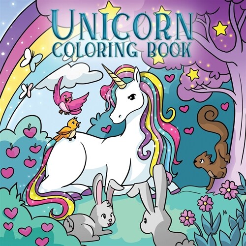 Unicorn Coloring Book: For Kids Ages 4-8 (Paperback)