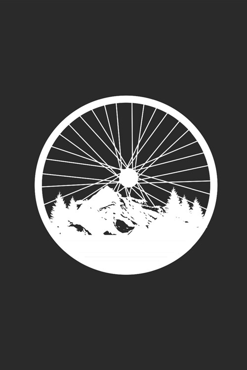 Bicycle Wheel With Mountain And Forest Silhouette: Cycle Sport Notebook, Graph Paper (6 x 9 - 120 pages) Sports Themed Notebook for Daily Journal, D (Paperback)