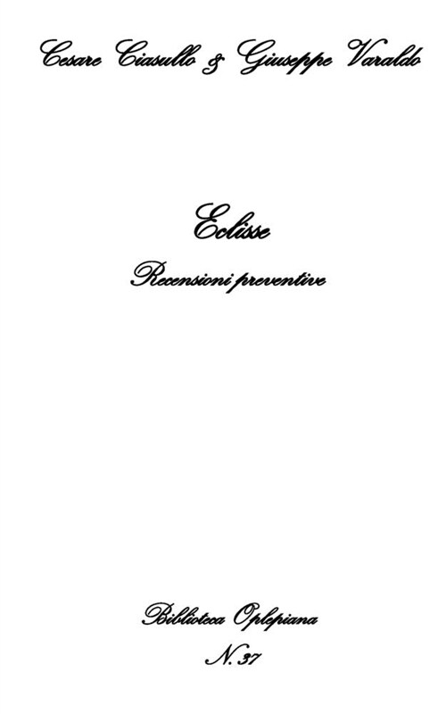 Eclisse: Recensioni preventive (Paperback)