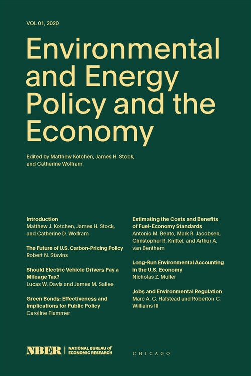 Environmental and Energy Policy and the Economy, Volume 1: Volume 1 (Paperback)