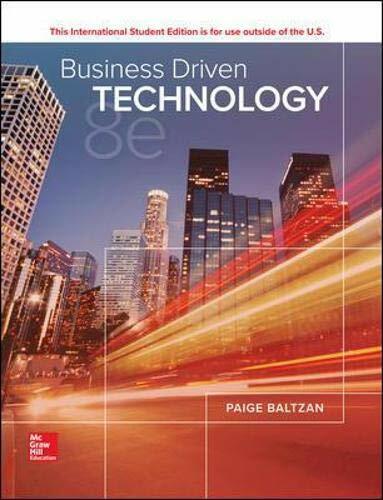 ISE BUSINESS DRIVEN TECHNOLOGY (Paperback, 8 ed)