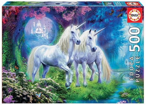 Educa Borras - Unicorns in the Forest 500 piece Jigsaw Puzzle (Other)