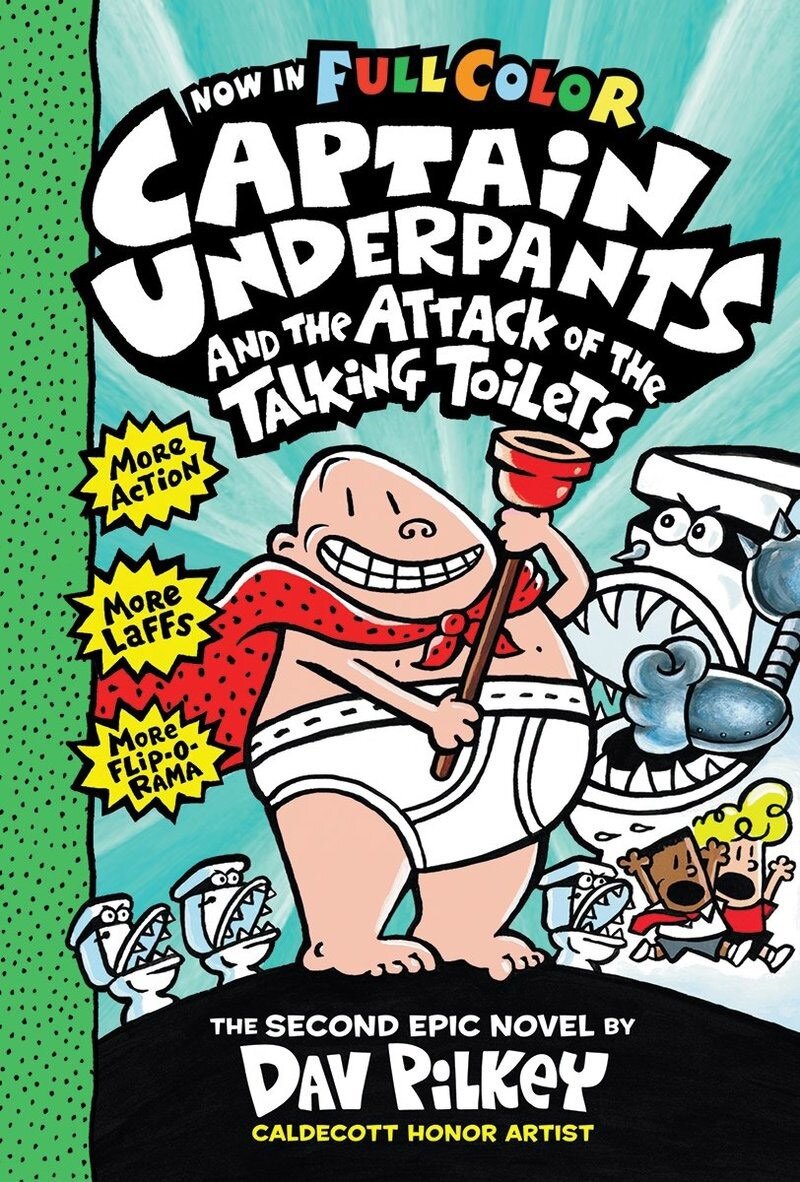 [중고] Captain Underpants #2 : Captain Underpants and the Attack of the Talking Toilets (Paperback, Full Color Edition)