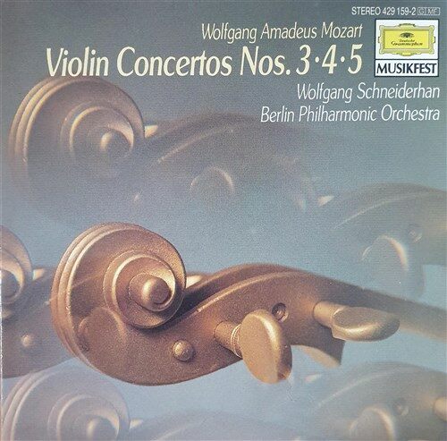 [중고] [수입 CD] Mozart Violin Concertos Nos.3, 4, 5 - Wolfgang Schneiderhan, Berlin Philharmonic Orchestra