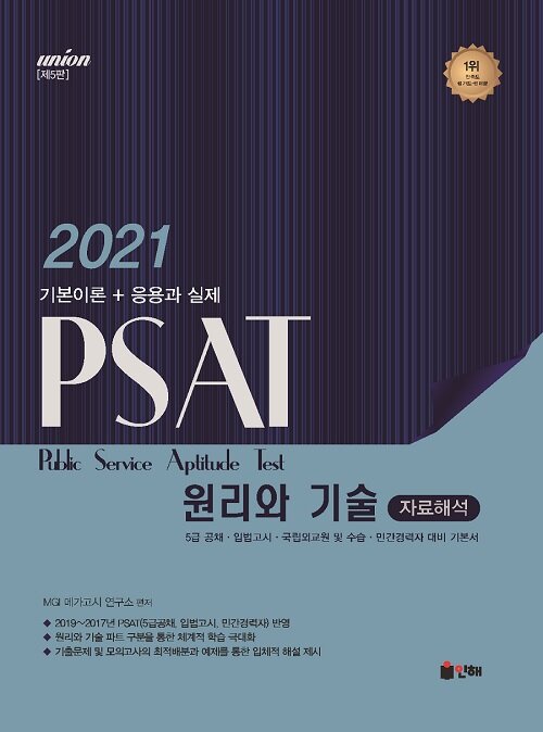 2021 Union PSAT 자료해석 원리와 기술