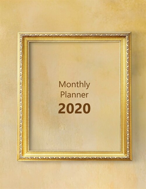 Monthly planner 2020: Large. Month on 2 pages. Incl. 2020 Calendar, Important dates section and Notes pages. 8.5 x 11.0 (Letter size). (Br (Paperback)