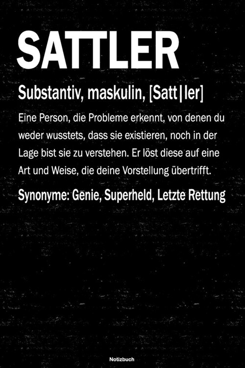 Sattler Notizbuch: Sattler Journal DIN A5 liniert 120 Seiten Geschenk (Paperback)