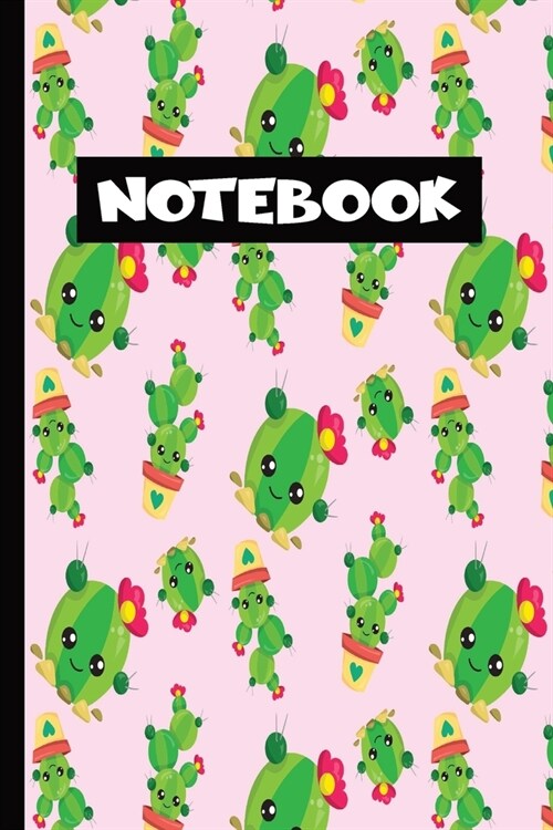 Notebook: Cactus : Seamless Pattern Journal Lined Pages (Paperback)