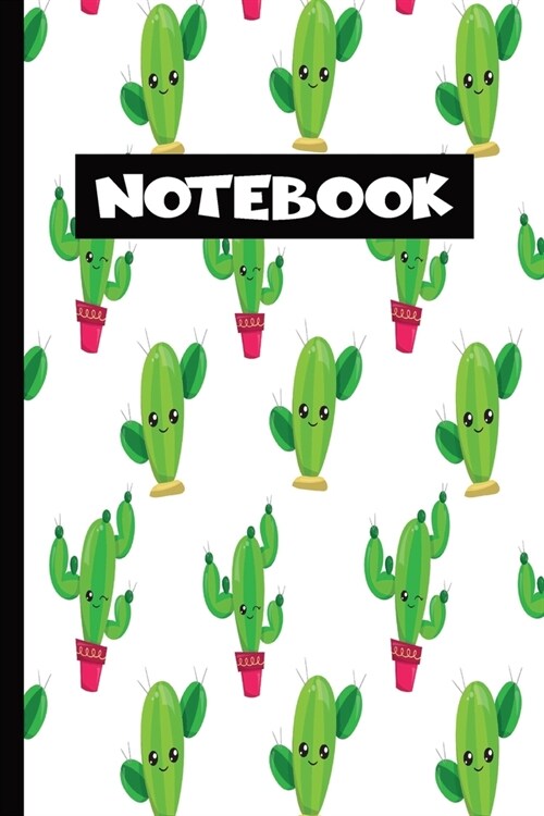 Notebook: Cactus : Seamless Pattern Journal Lined Pages (Paperback)