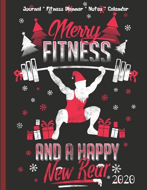 Christmas Planner: Fitness Journal Workout Notebook Daily Happy Planner 2020 Gym Buddy Gift Souvenir with Calendar for Men Teen Boy Diary (Paperback)