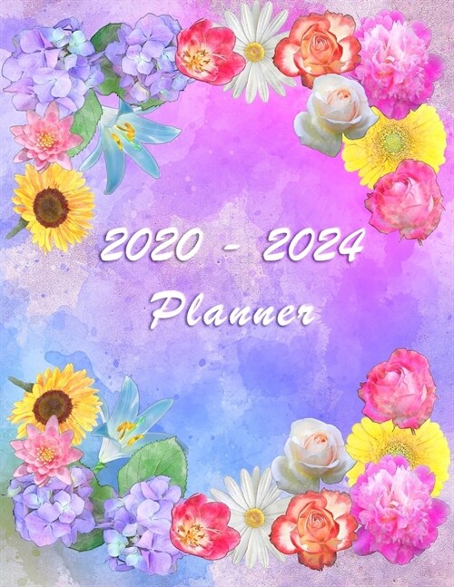 2020 - 2024 - Five Year Planner: Agenda for the next 5 Years - Monthly Schedule Organizer - Appointment, Notebook, Contact List, Important date, Month (Paperback)