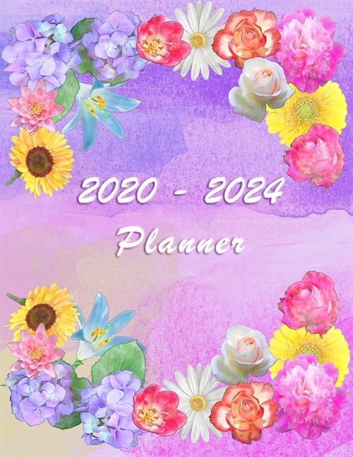 2020 - 2024 - Five Year Planner: Agenda for the next 5 Years - Monthly Schedule Organizer - Appointment, Notebook, Contact List, Important date, Month (Paperback)