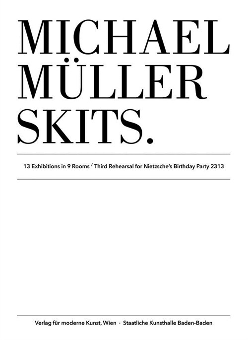 Michael M?ler: Skits (Hardcover)