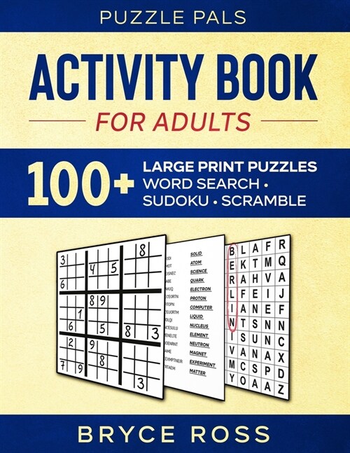 Activity Book for Adults: 100+ Large Print Puzzles (Paperback)