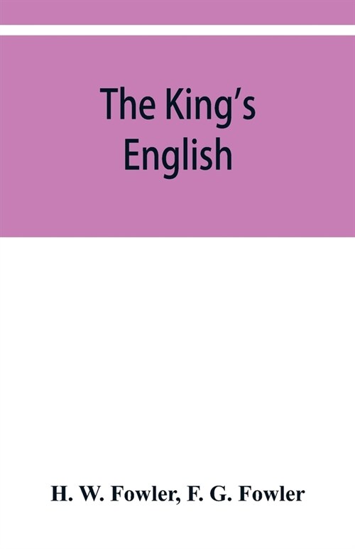 The Kings English (Paperback)