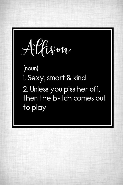 Allison - Sexy, Smart Kind (Paperback)