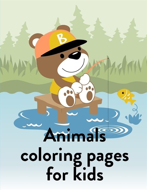 Animals Coloring Pages For Kids: Christmas books for toddlers, kids and adults (Paperback)