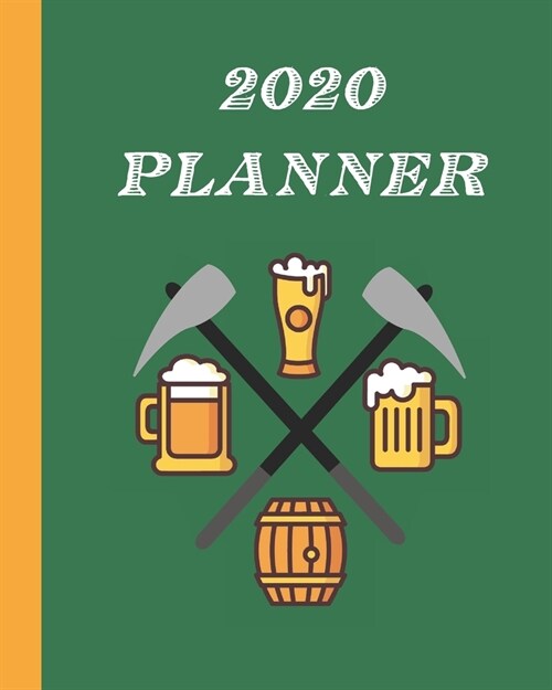 2020 Planner: Monthly & Weekly Planner Calendar With Dot Grid Pages: Great Gift For Axe Throwers: Adults Who Love Recreational Axe T (Paperback)