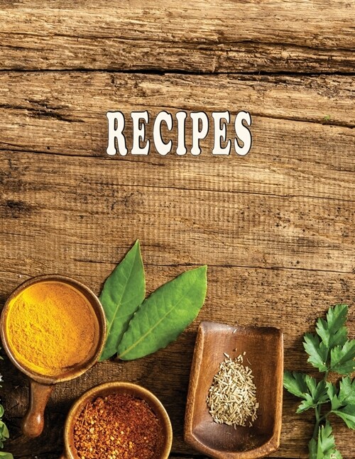 Low Vision Recipe Book Large Print With Bold Lines: Personal Cookbook With High Contrast Black Print on White Paper for Visually Impaired (Paperback)