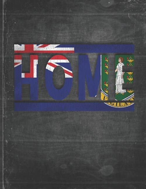 Home: British Virgin Islands Flag Personalized Retro Gift for Virgin Islander Retired Coworker Friend Party Undated Planner (Paperback)