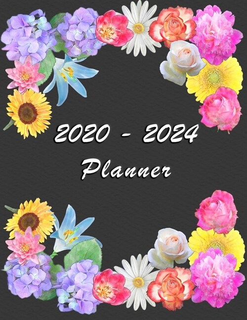 2020 - 2024 - Five Year Planner: Agenda for the next 5 Years - Monthly Schedule Organizer - Appointment, Notebook, Contact List, Important date, Month (Paperback)