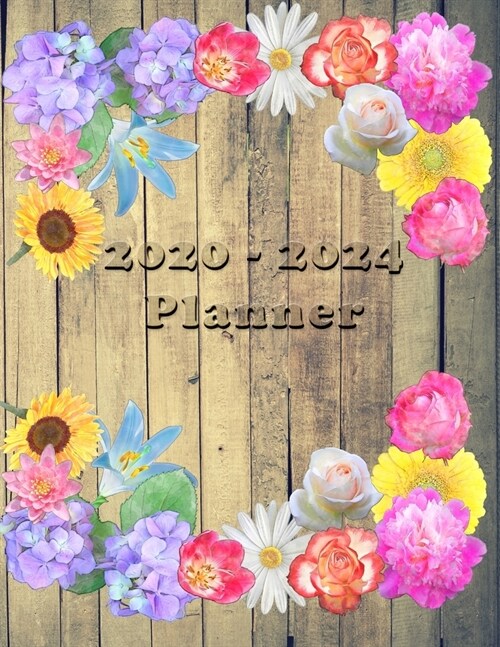 2020 - 2024 - Five Year Planner: Agenda for the next 5 Years - Monthly Schedule Organizer - Appointment, Notebook, Contact List, Important date, Month (Paperback)