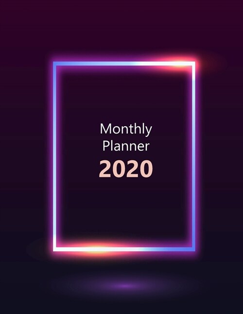 Monthly planner 2020: Large. Month on 2 pages. Incl. 2020 Calendar, Important dates section and Notes pages. 8.5 x 11.0 (Letter size). (Sq (Paperback)